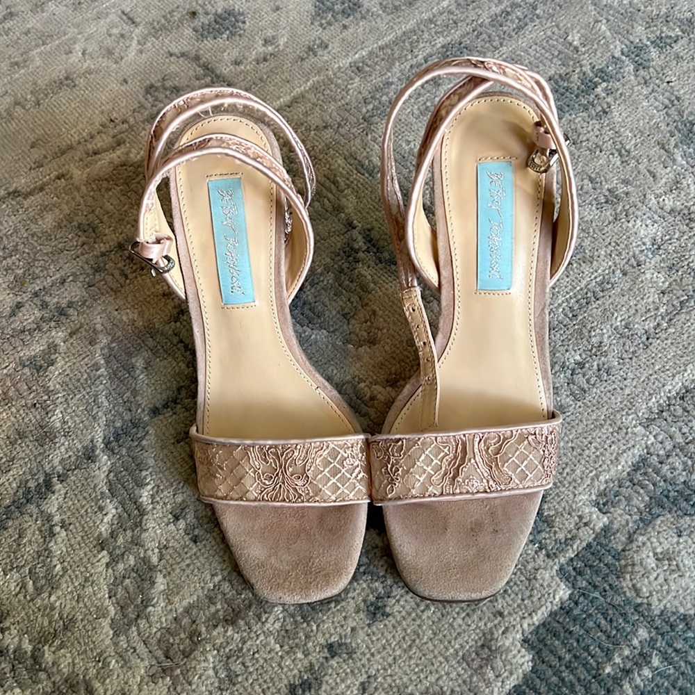 Betsey Johnson Nude Heels